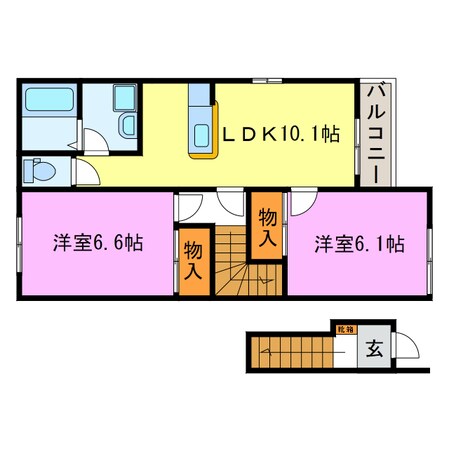 リリーブハイムNAKANOの物件間取画像